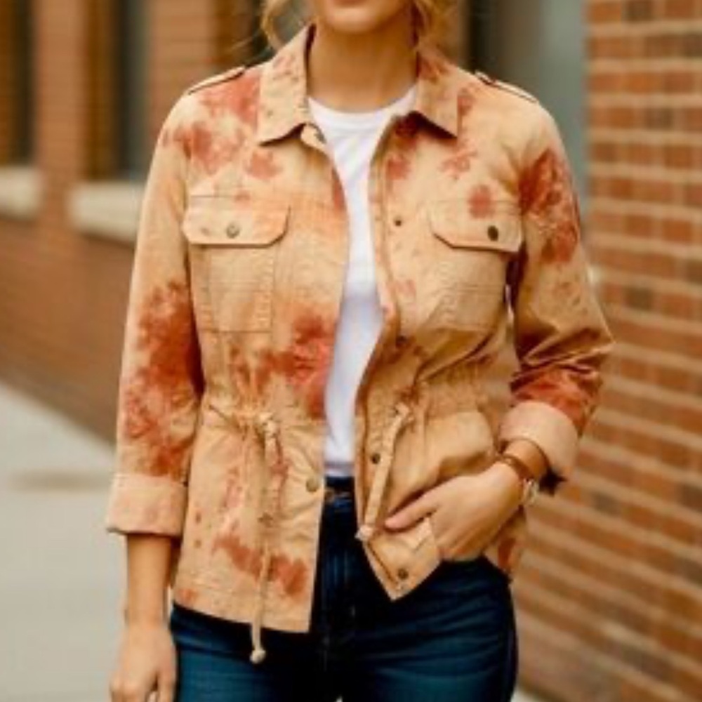 Sonoma Sz Small Utility Jacket with Tie Adirondack Style • NWT!